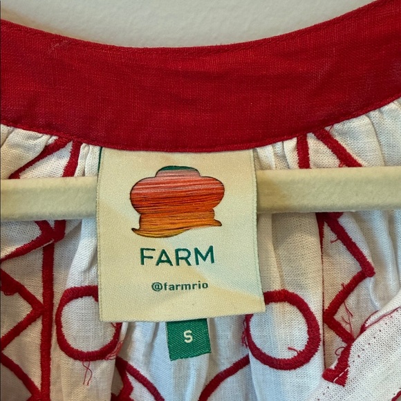 FARM Rio Vibrant Red and White Dress - Picture 2 of 4